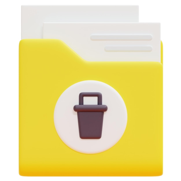 folder 3d render icon illustration