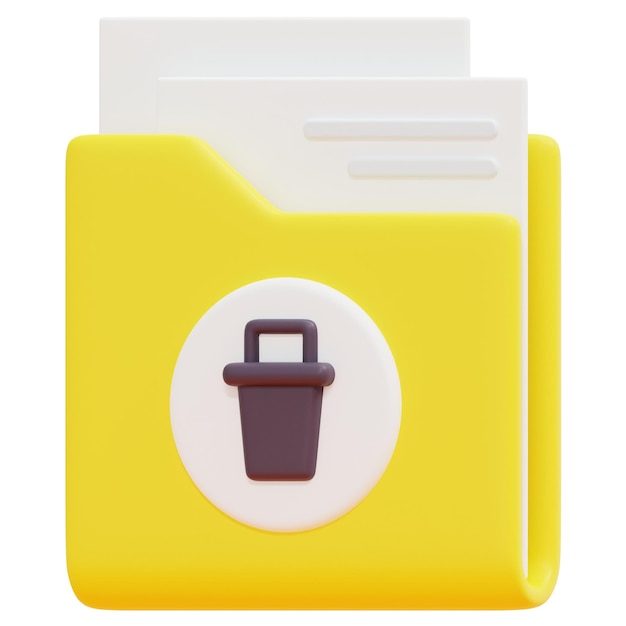 folder 3d render icon illustration