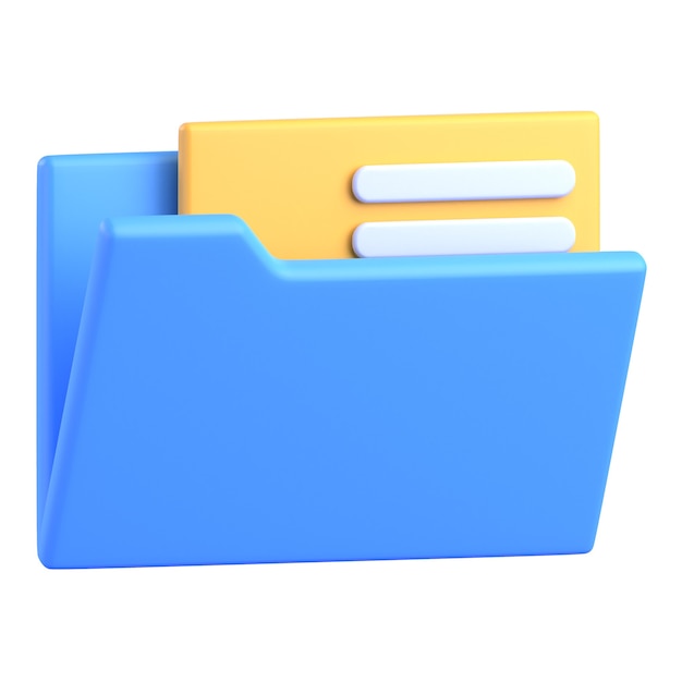 Folder file 3D icon