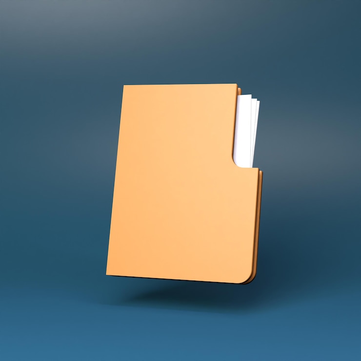 फोटो folder icon 3d render illustration