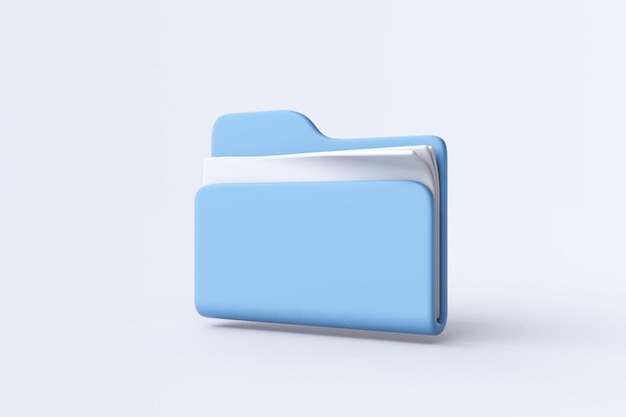folder icon 3d rendering