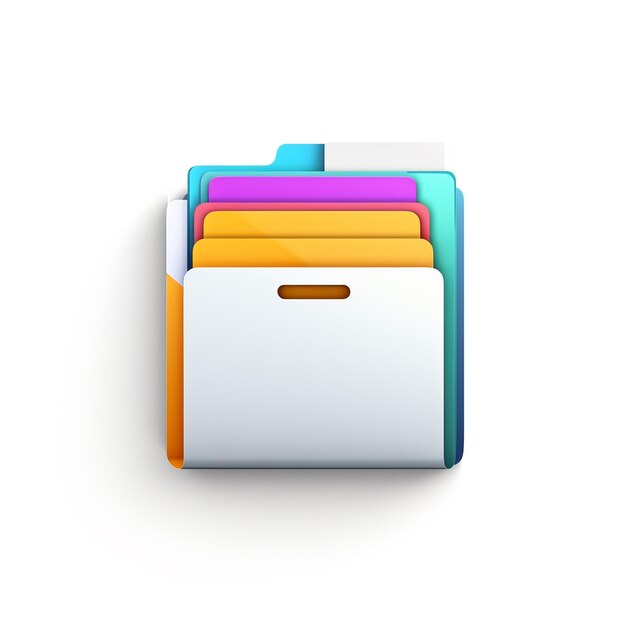 Photo folder icon 3d