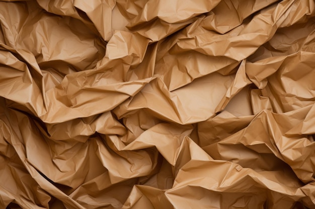 Folding Creativity Unveiling the Versatility of Crumpled Brown Craft Paper in a 32 Aspect Ratio