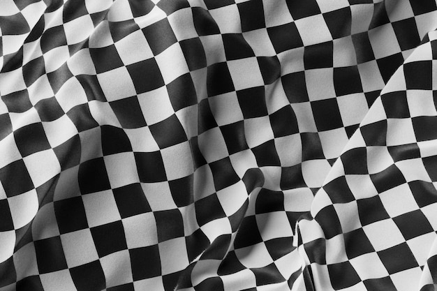 Фото Складки клетчатой ткани текстура крупным планом 3d иллюстрация высококачественная 3d иллюстрация