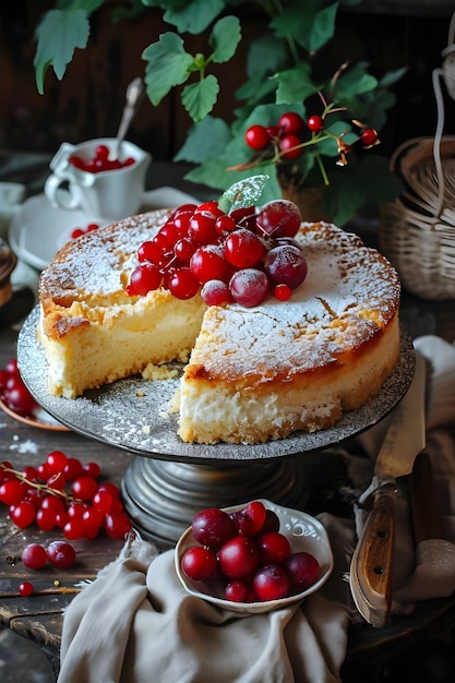 Folk Elegance Traditional Russian Dessert in a Graceful Presentation