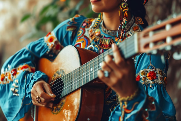 FolkInspired Radiance Embracing Mexican Beauty Traditions