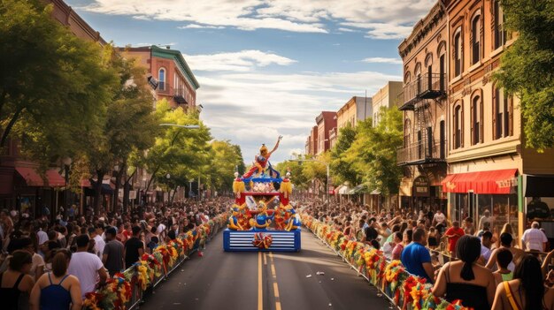 Folklore and tradition in street celebration