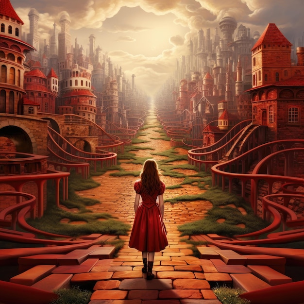 follow the red brick road