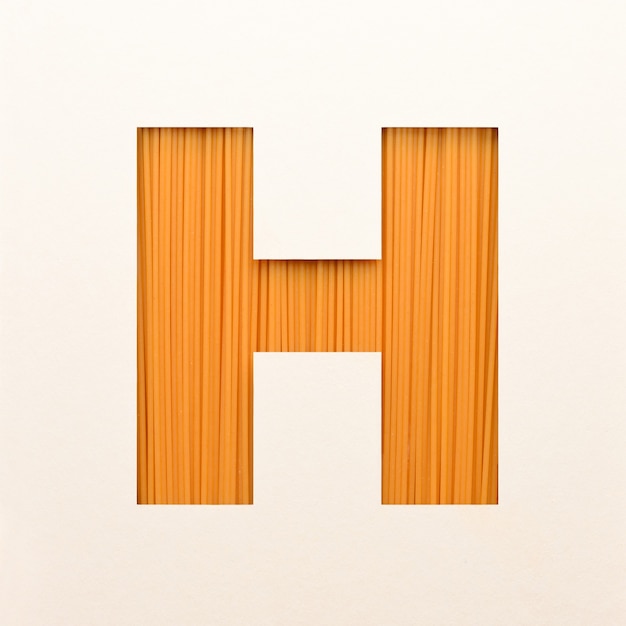 font design, abstract alphabet font with wood texture, realistic wood typography - h