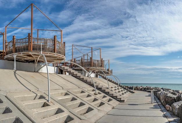 Fontanka strand aan de Zwarte Zee in de buurt van Odessa, Oekraïne