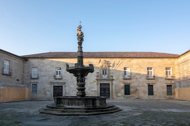 Fontein in het centrum van Braga Portugal