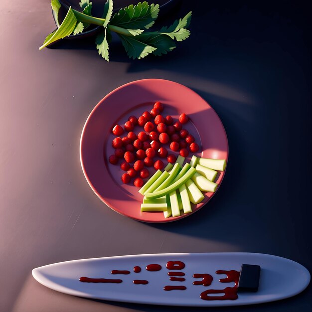 Фото Иллюстрация дизайна продовольственного искусства