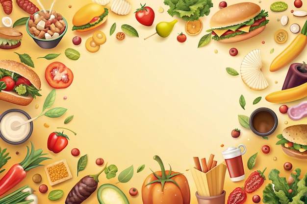 Food background with copy space