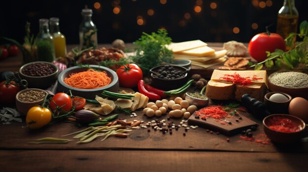 Foto background alimentare