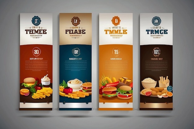 Food Banner Vector templete Background