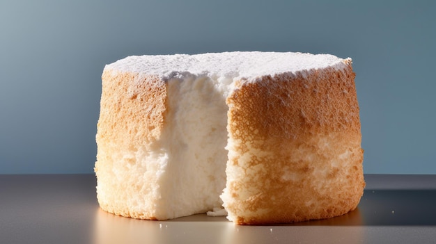 Foto una vista affascinante della torta isolata su uno sfondo bianco