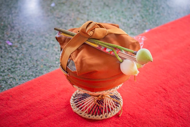 Food containers for monks in Thailand