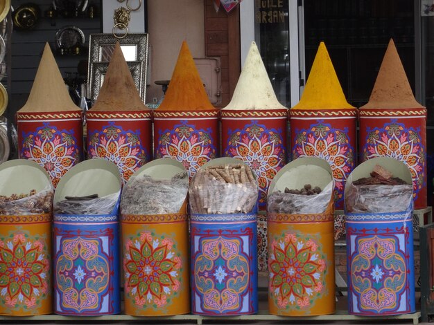 food in containers for sale in store