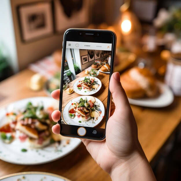 Foto creazione di contenuti alimentari locali