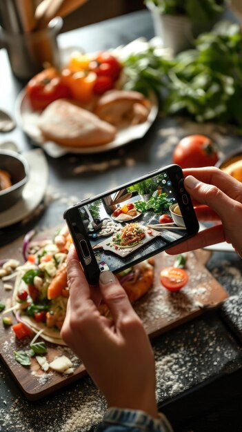 Photo food content creator unveils gourmet adventures through smartphone lens