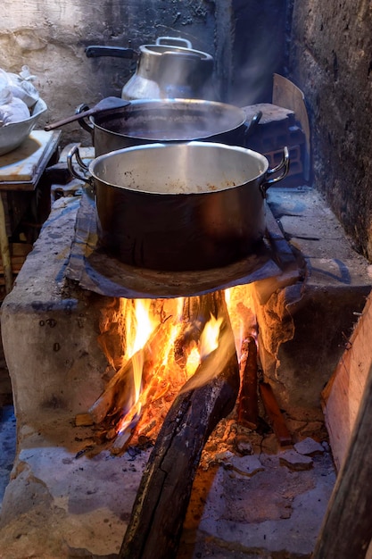 Foto cucina di cibi all'interno