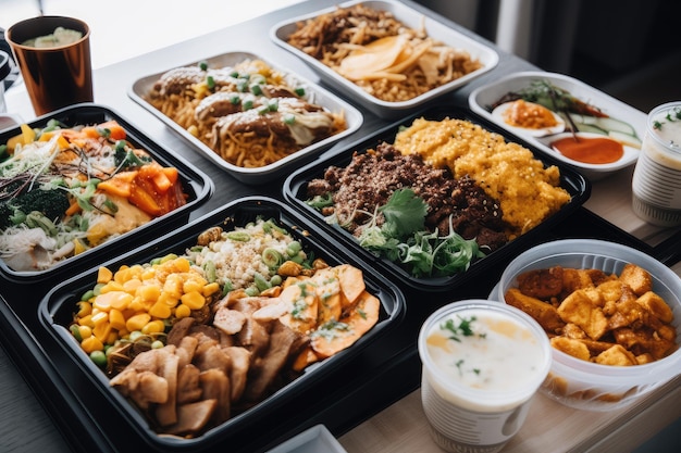 Food delivery service with variety of freshly cooked meals for busy people