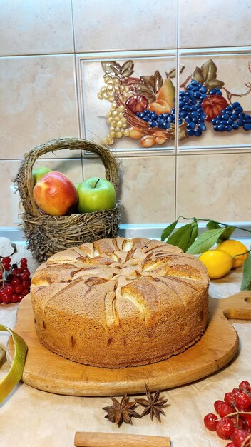 写真 食事のデザート  ⁇ 細な空気のあるカップケーキ