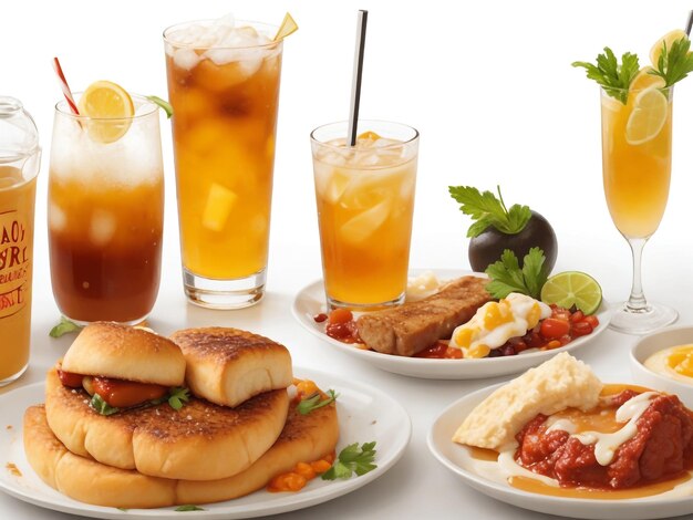 food and drink background images collections cute wallpapers ai generated