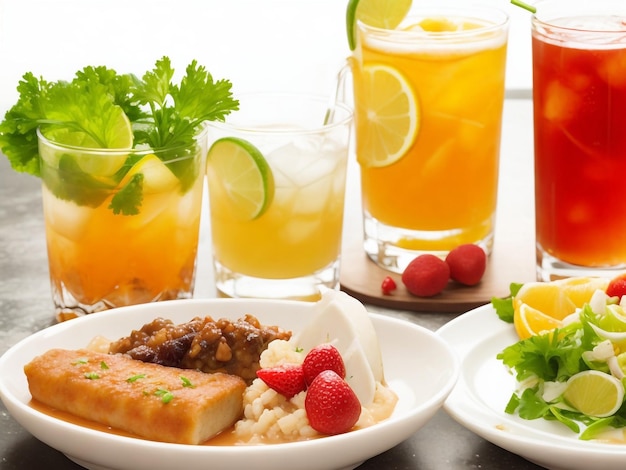 Food and drink background images collections cute wallpapers ai generated