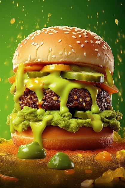 Food fast food burger junk food fresh burger delicious burger hungry