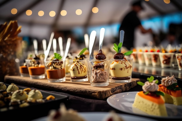 Food Festival with assorted food Catering service AI Generated