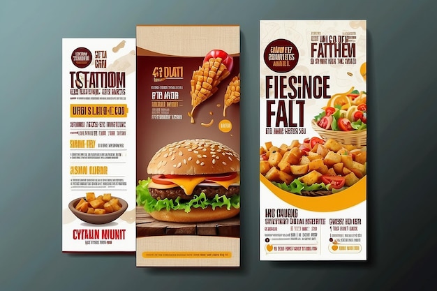 Photo food flyer design and vector design