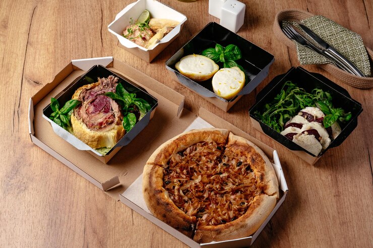 Photo レストランのメニューの食べ物