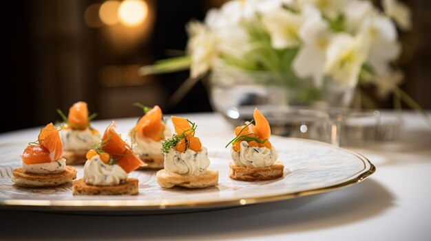 Food hospitality and room service starter appetisers as exquisite cuisine in hotel restaurant a la carte menu culinary art and fine dining