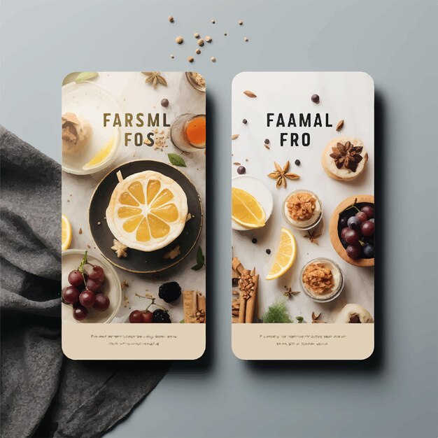 food instagram stories graphic template