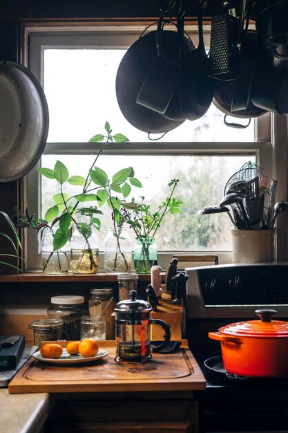 Photo food in kitchen at home