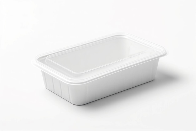 Photo food packing mockup blank plastic label generate ai