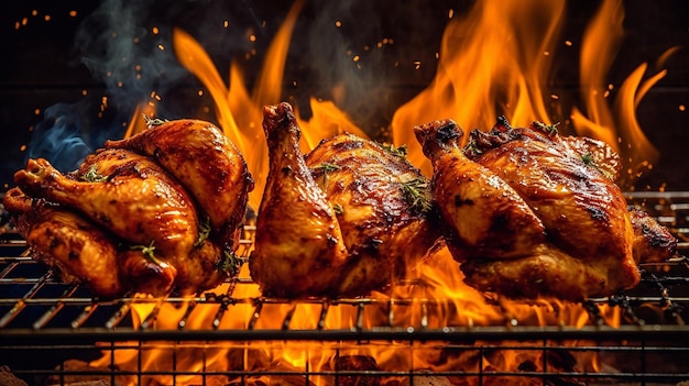 Photo food photography grilled chicken stew