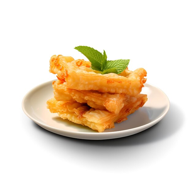 Premium AI Image | Food photography of Tempura on plate isolated on