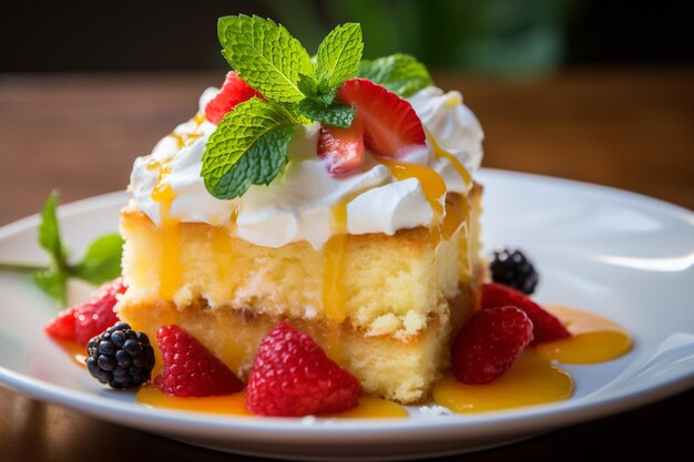 Фотография еды tres leches