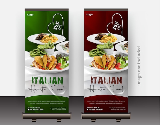 Photo food roll up design