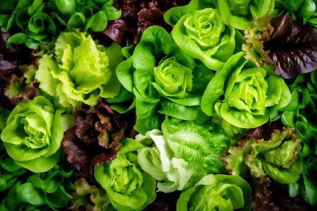 Food salad diet vegetarian background dark green vegetable top healthy fresh Generative AI