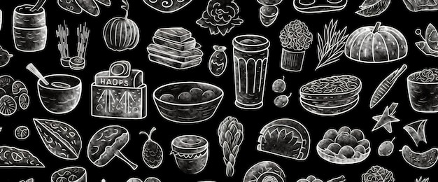 Food seamless pattern