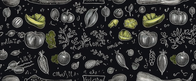 Photo food seamless pattern