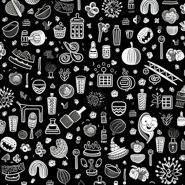 Photo food seamless pattern