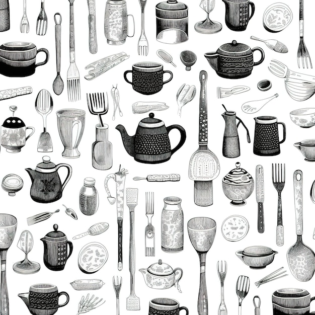 Photo food seamless pattern