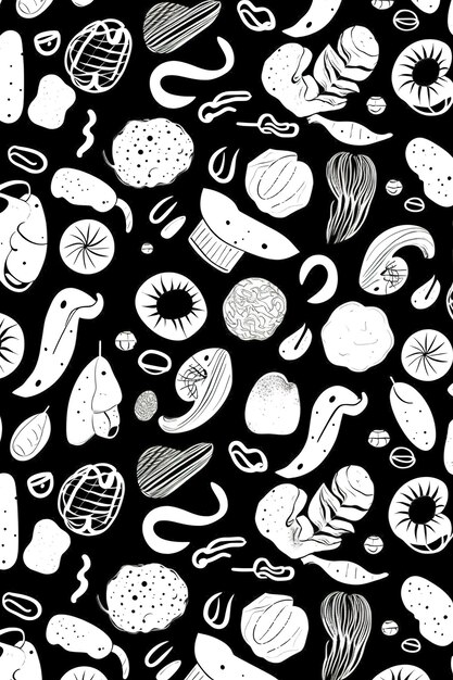 Photo food seamless pattern