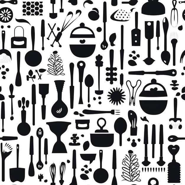 Photo food seamless pattern