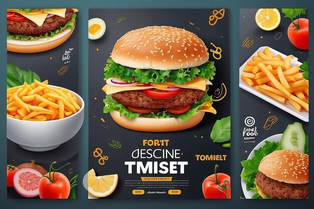 Food Social media post design and templet