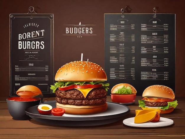 Food social media post template Restaurant social media banner Square size Fast food social media post design vector High resolution Burger and delicious social media marketing banner post